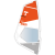 żagiel-szkoleniowy-windsurfing-tahe-bic-dacronowy